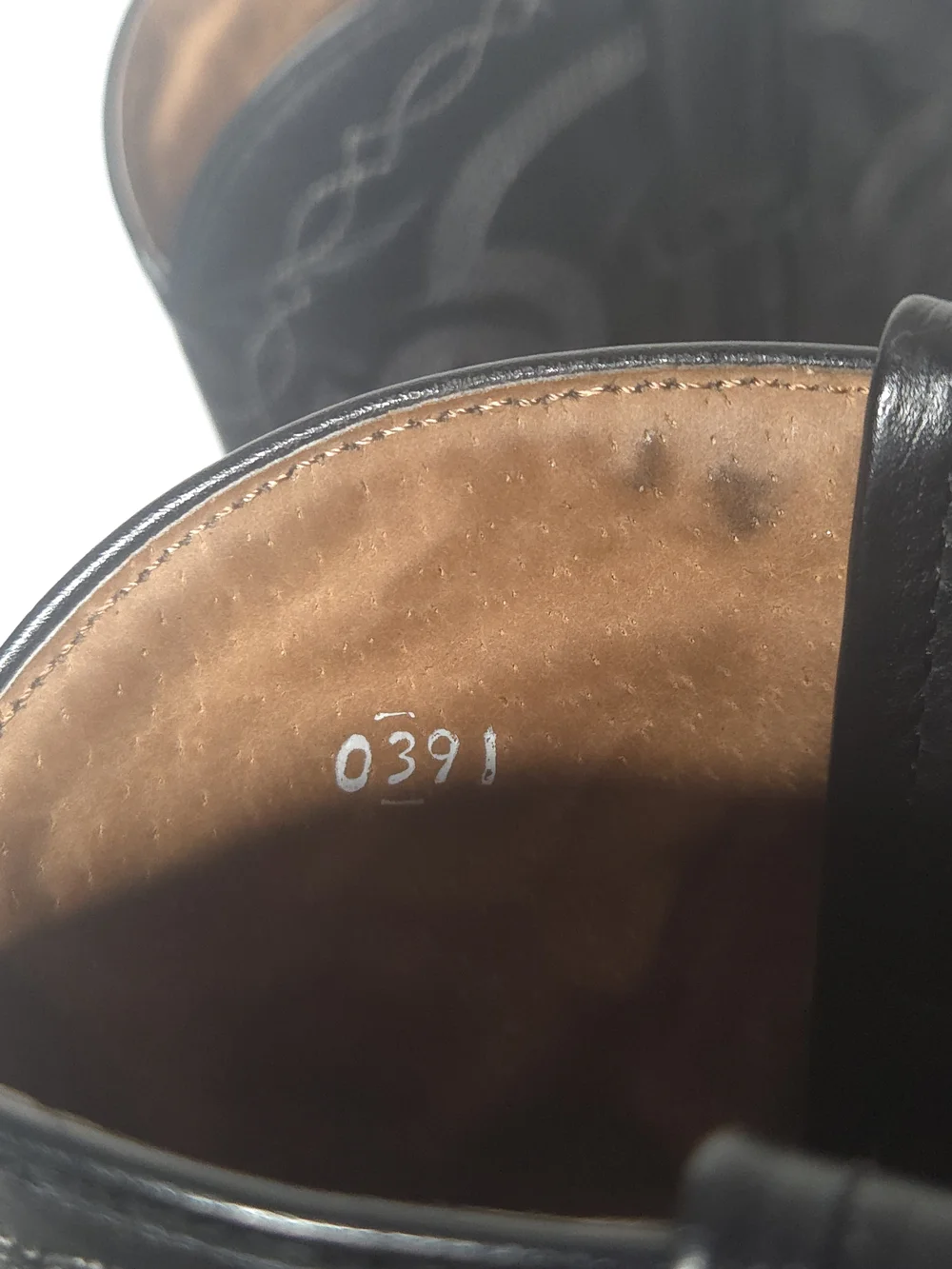 Vintage Dan Post Black Leather Cowboy Boots